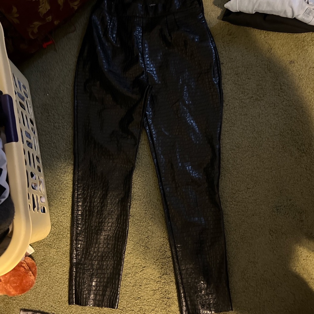 Alligator print pants